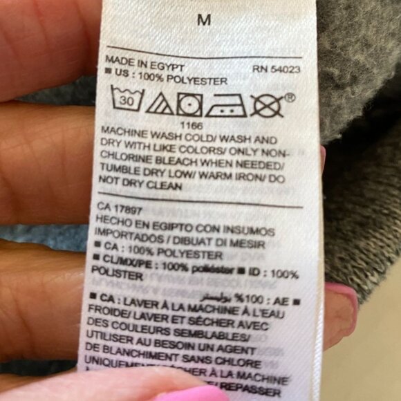 Old Navy Gray 1/4 Zip Pullover Sweater Mens Gorpcore Grandpacore CasualSize M - Picture 4 of 8